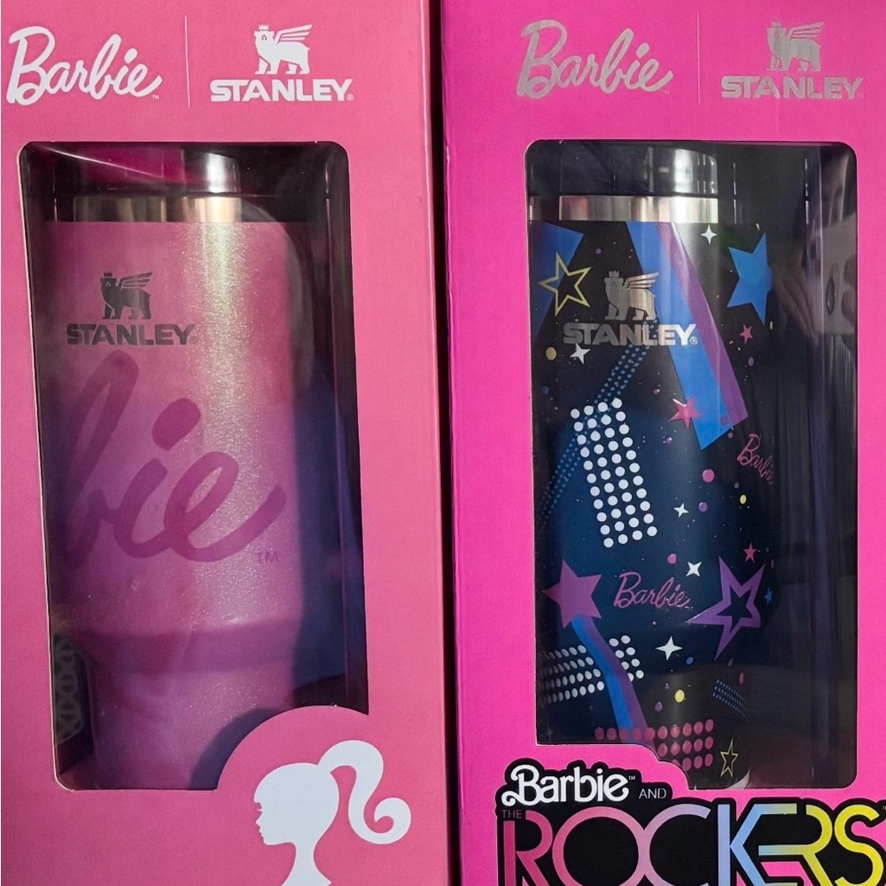 Stanley Barbie Rockers Tumbler Set - Pink and Blue